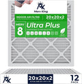 MervKing 20x20x2 Air Filter Actual Size: 19.7" x 19.7" x 1.75" MERV 8 MPR by MervKing