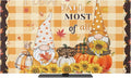 Pumpkin Harvest Sunflower Thanksgiving Gnome Indoor TV Cover, Elastic TV Screen by Unknown