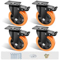 5" Swivel Plate Casters, 1400Lbs Capacity by ASHGOOB