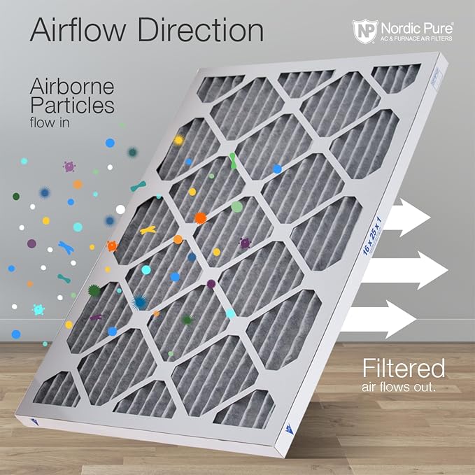 Nordic Pure 24x30x1 Pleated MERV 10 Plus Carbon Air Filters 3 Pack | Actual - Image 8