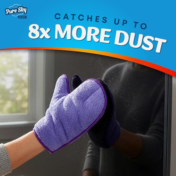 persik Pure-Sky Ultra Microfiber Cleaning Glove – JUST ADD Water No Detergents - Image 6