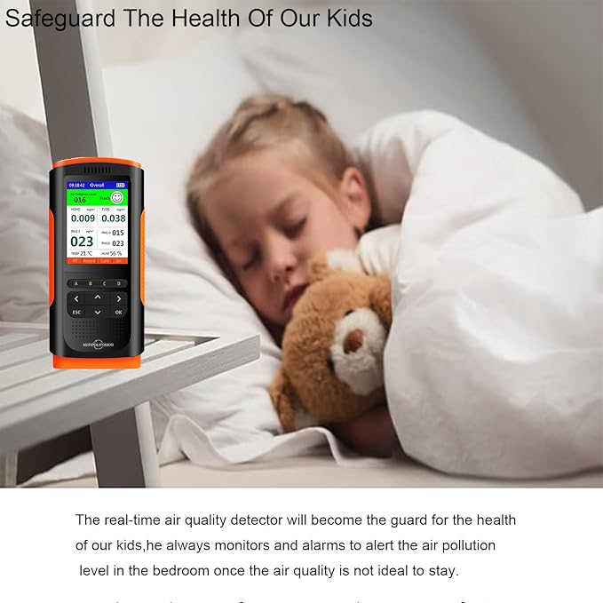 Real Time Air Quality Detector AQI Air Quality Monitor Indoor, Formaldehyde - Image 6