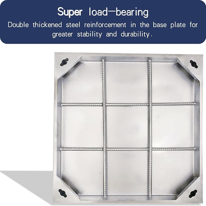 24x24 Invisible Stainless Steel Manhole Cover and Frame - Image 4