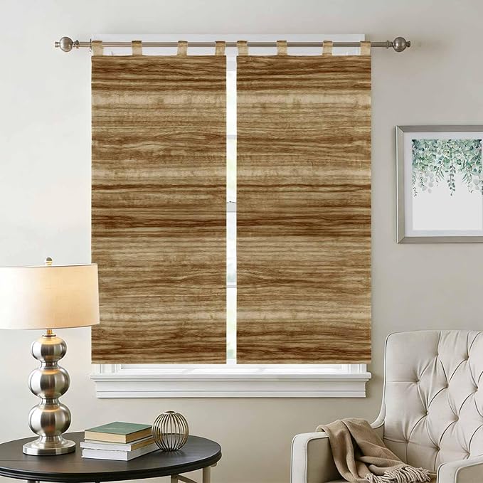 Vintage Western Living Room Curtains 84 Inch Length, Window Curtains Tab Top - Image 2