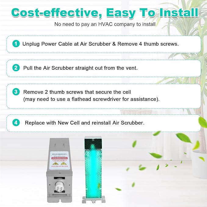 Air Scrubber Plus Advanced Photocatalytic Oxidation 9 Inch Replacement Cell and - Image 4