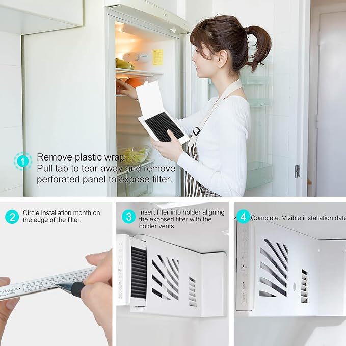 Refrigerator Air Filter Replacement 6 Pack - Image 7