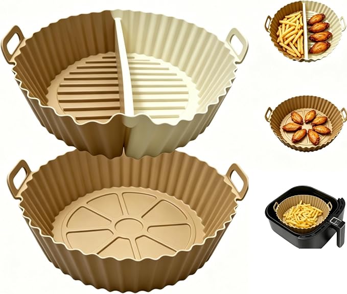 Round Silicone Air Fryer Liners 2PCS by Yiliker