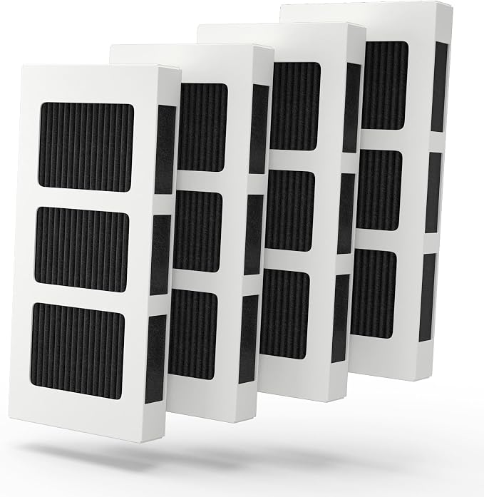 4 PACK Upgrade Refrigerator Air Filter Replacement by FinestHomeDecor