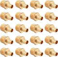20 PCS EFIELD Pex Barb Crimp Brass Fittings 1/2 inch x 1/2 inch NPT Male Adapter by EFIELDPEXTUBING