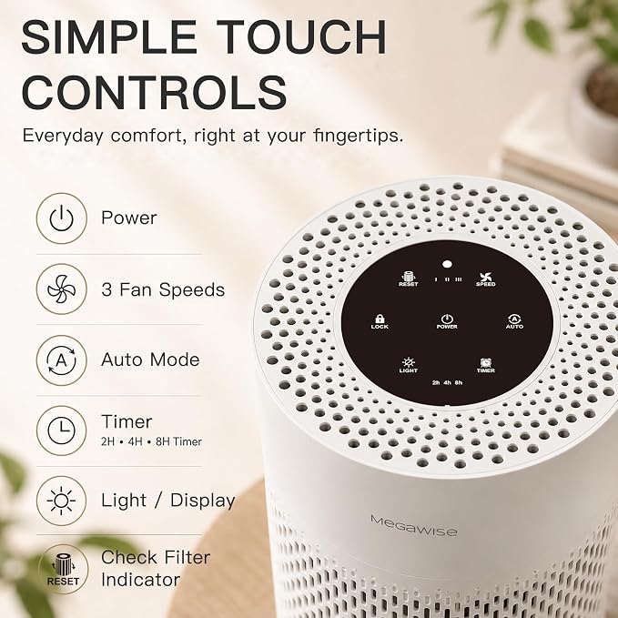 MEGAWISE Updated Version Air Purifier - Image 5