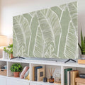 Tropical Plants Palm Leaf Indoor TV Cover, Elastic TV Screen Protector Retro by Unknown