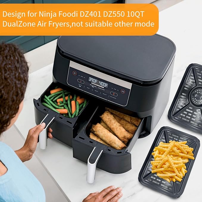 Air Fryer Grill Pan for Ninja Foodi DZ401 DZ550 10QT DualZone Air Fryers - Image 8