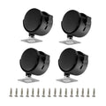 Black Plastic 1.5 inch Plate Casters by ShineIn