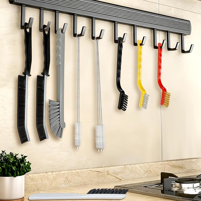 12pcs Crevice Cleaning Brush, Straw Cleaner Brush, Hard Bristle Grout Brushes - Image 7