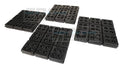 HEAVY DUTY ANTI VIBRATION ISOLATION PADS 6" X 6" X 3/4" ALL RUBBER WAFFLE TYPE by Unknown