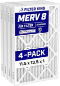 Filter King 11.5x13.5x1 Air Filter Dust & Allergy Control AC Furnace Filters by FilterKing