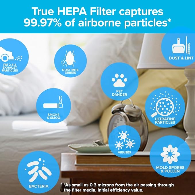Filtrete F2 Room Air Purifier Filter, True HEPA Premium Allergen, and Virus - Image 3