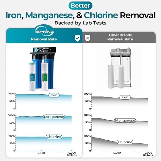 iSpring Iron, Mangaese Whole House Water Filter System Also Eliminates Chlorine - Image 2