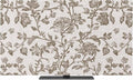 Vintage Farm Flower Leaves Sketch Indoor TV Cover, Elastic TV Screen Protector by Unknown