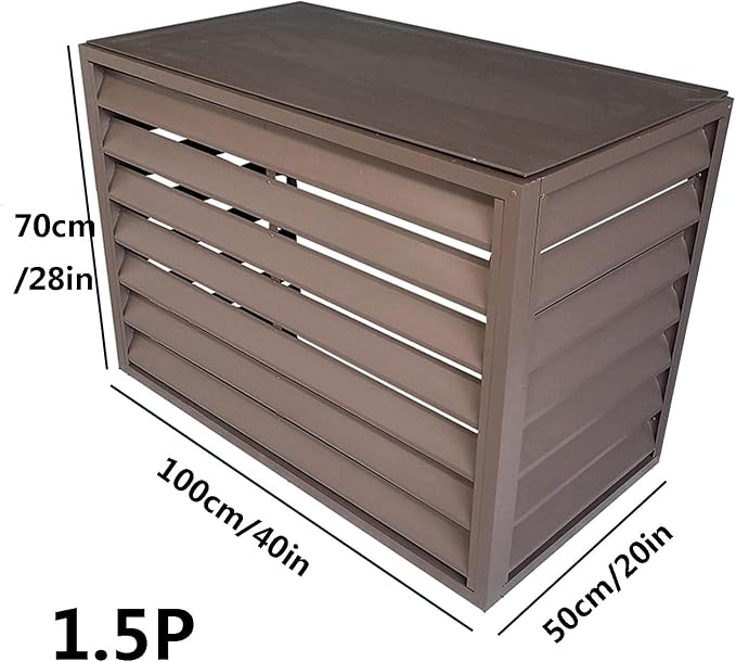 Multifunctional Aluminum Shutter Privacy Fence, Mini Split Cover - Image 2