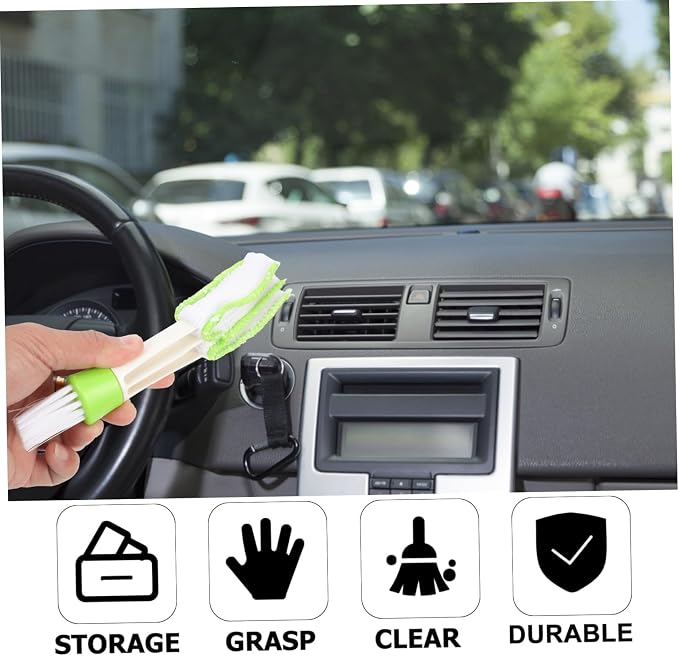 1set Air Conditioner Dust Cleaner Keyboard Brush and Interior Crevice Tool - Image 3