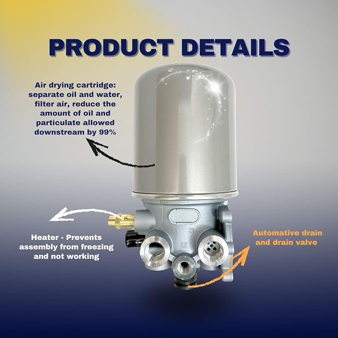 Torque R955079 Air Dryer with Coalescing Cartridge Compatible with Meritor - Image 3