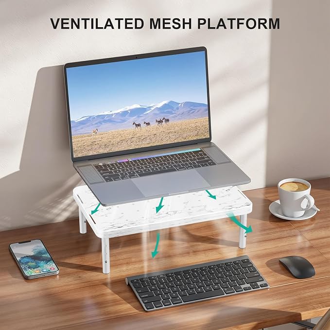 WALI Computer Monitor Stand for Desk, Adjustable Laptop Riser, Desk Monitor - Image 5