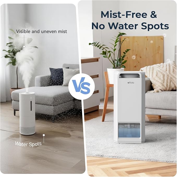 Afloia Air Purifier and Humidifier Combo in One-Cool Mist Evaporative - Image 4