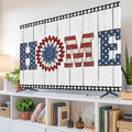 Farmhouse HOME Letters Flower Indoor TV Cover, Elastic TV Screen Protector by Unknown