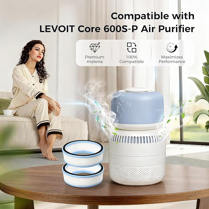 2 Pack Evaporative Humidifier Air Filter Replacement Compatible - Image 2