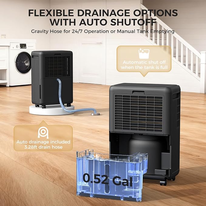 2000 Sq.Ft Dehumidifier for Basement, 30 Pints Dehumidifiers for Home - Image 6
