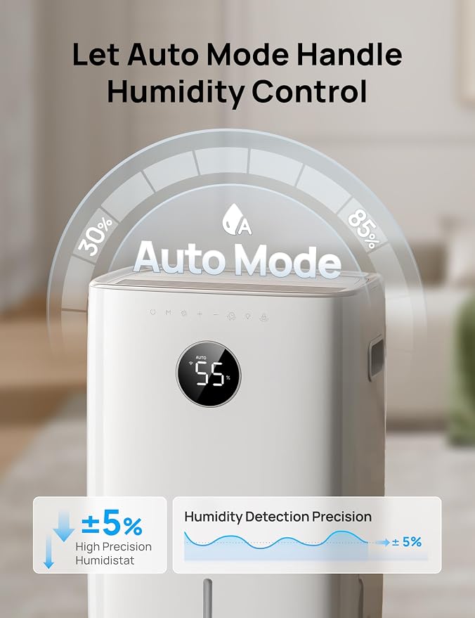 DREO 110-Pint Smart Dehumidifier - Image 5