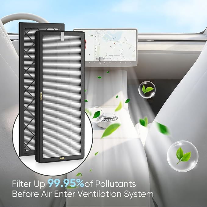 Tesla Model Y Frunk Air Filter Replacement, Front Trunk HEPA Air Intake Filter - Image 2