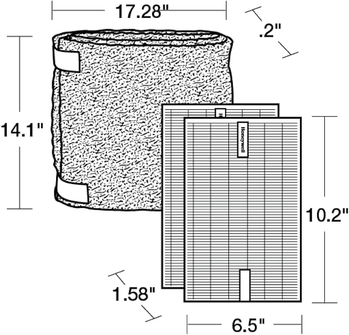 Honeywell HEPA Air Purifier Filter Value Kit – Includes 2 R HEPA Filters and 1 - Image 8