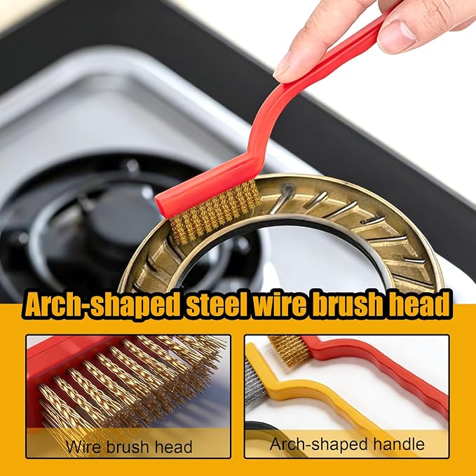12pcs Crevice Cleaning Brush, Straw Cleaner Brush, Hard Bristle Grout Brushes - Image 5
