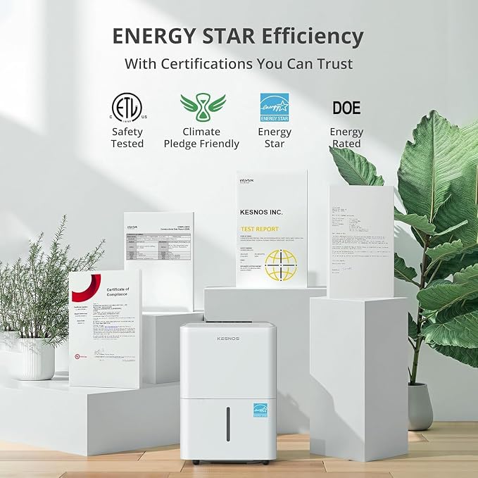 Kesnos 2, 500 Sq. Ft. Energy Star 2025 Dehumidifier - Image 3