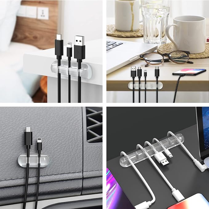 INCHOR Cord Organizer, Wire Organizer USB Cable Management Cord Keeper - Image 7