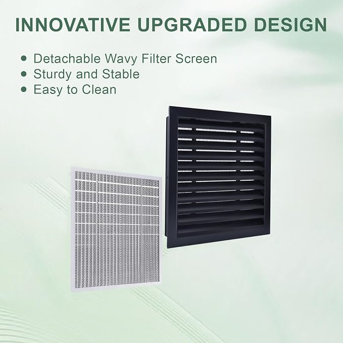 2-Pack 12"x12"Aluminum Gable Vent - Image 5