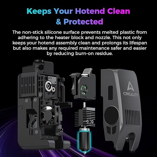 Creality Official K2 Plus Silicone Socks, Original K2 Hotend Silicone Cover - Image 4