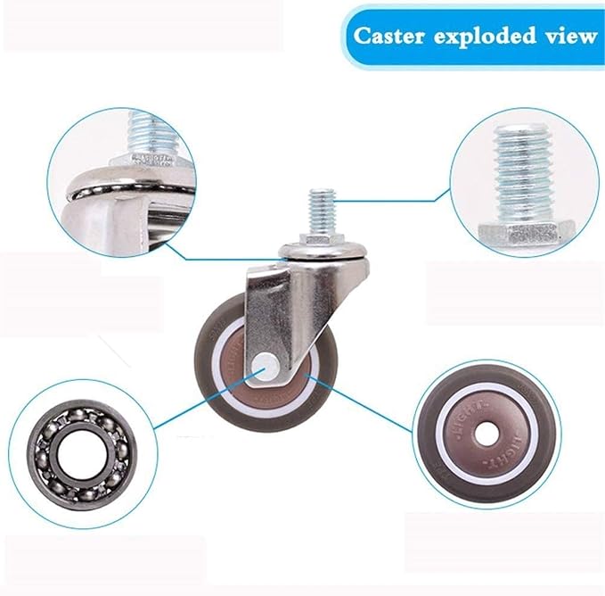 Trolley for Furniture Casters for Moving Furniture Casters 8mm Plunger Air - Image 5