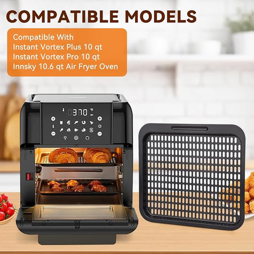 10 Qt Cooking Tray for Instant Vortex Plus10 Quart Air Fryer, Food Grade - Image 2
