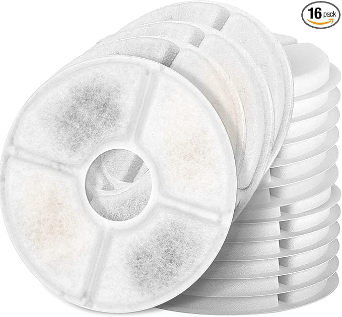 Cat Water Fountain Filters, 3 Filtration System by Monsin