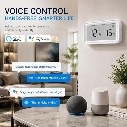 WiFi Temperature Humidity Sensor, Smart Thermometer Hygrometer - Image 3