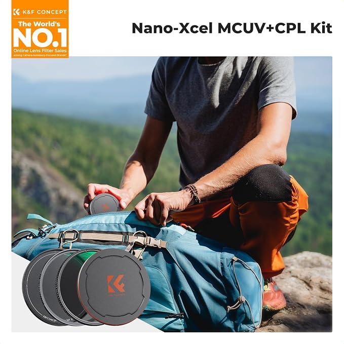 K&F CONCEPT 67mm Circular Polarizers Filter & MC UV Protection Filter Kit - Image 2