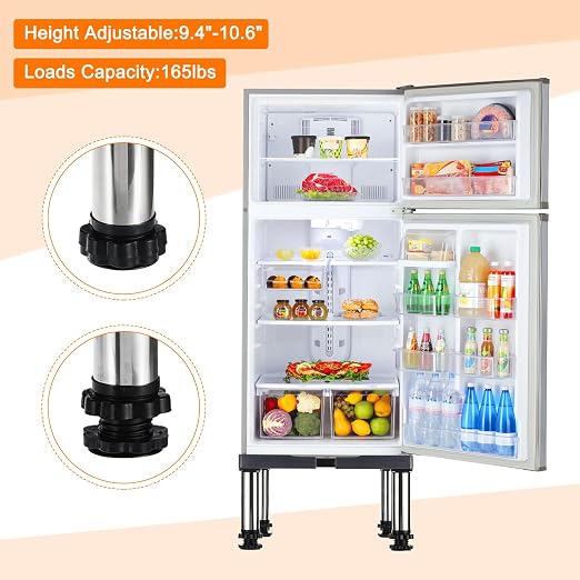 PATIKIL Mini Fridge Stand, 4 Strong Feet Laundry Stand Base Multi-Functional - Image 2