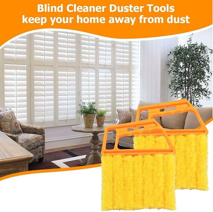 3PCS Blind Cleaner Duster Tool, 7 Fingers Microfiber Handheld Shutter Cleaning - Image 6
