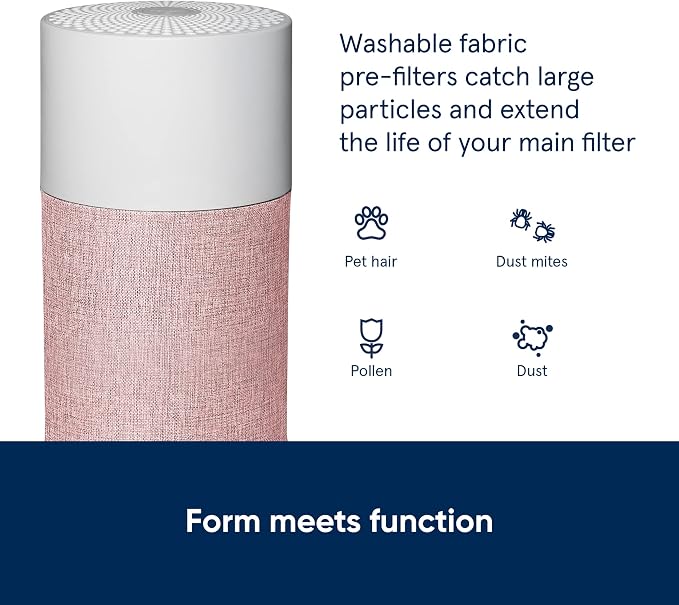 BLUEAIR Blue Pure 311 Archipelago Sand Pre-Filter, Washable Fabric Traps Pollen - Image 3