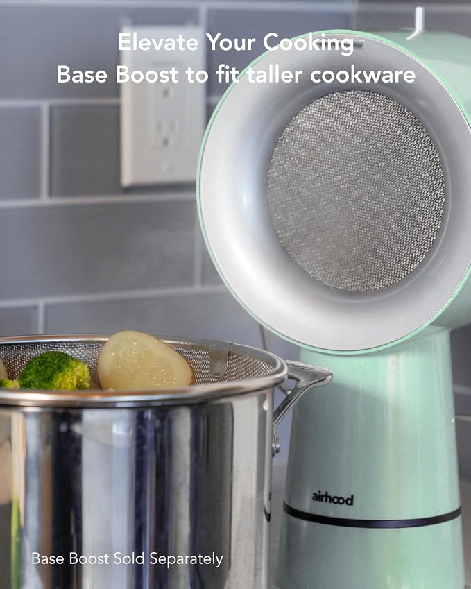 AirHood Wired Range Hood Portable Kitchen Exhaust Fan, Mint Green | Dual oil - Image 10