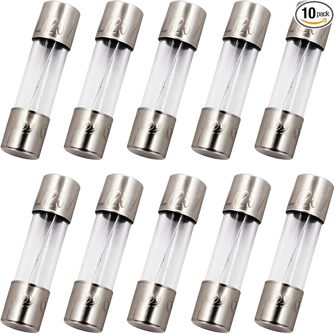 SIXQJZML 10 Pack F1AL Fast-Blow Fuse 1A 1amp 125V Glass Fuses 0.2 x 0.78 inch / by SIXQJZML