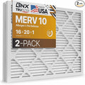 BNX TruFilter 16x20x1 MERV 10 AC Furnace Air Filter by BNX